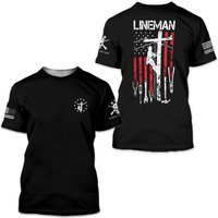 Lineman Tools Patriotic T-shirt