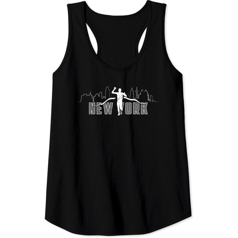 Marathon Runner New York Brooklyn Half Marathon Tank Tops Tank Tops — T-shirts pour hommes