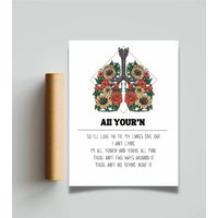 Tyler Childers All Yourn Poster | Music Print — Affiches et impressions