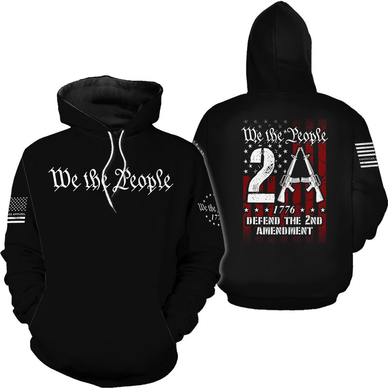 We The People 1776 American Flag Hoodie
