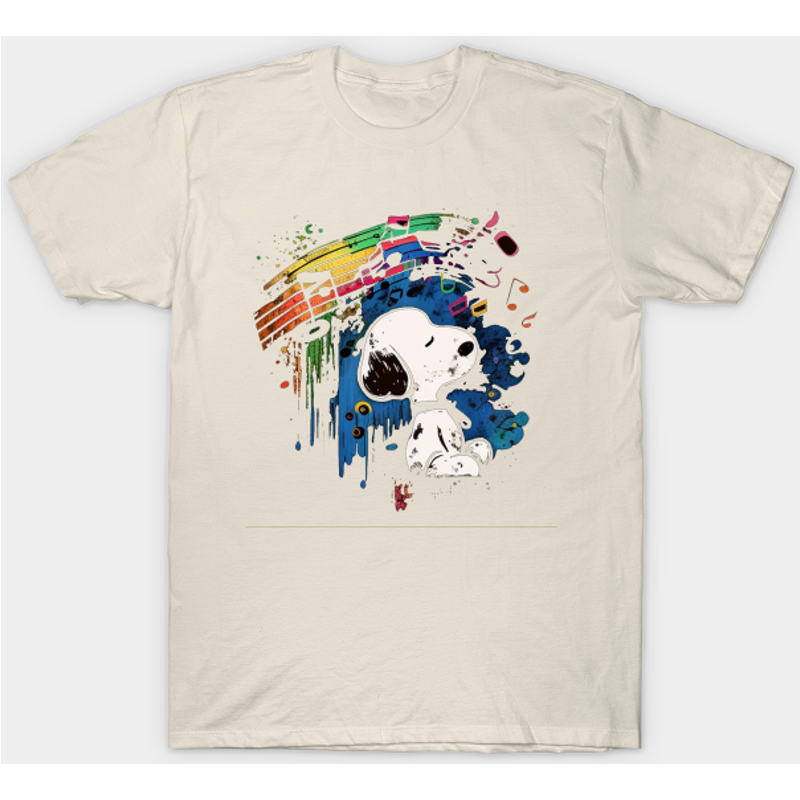 Snoopy Abstract Music - Snoopy - T-shirt — T-shirts pour hommes