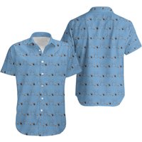Slinky Dog Inspired Print Button Up Hawaiin Shirt