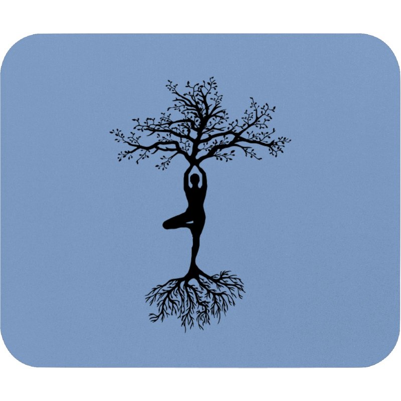 Yoga, Tree Of Life, Pose, Yoga Life Mouse Pads — Tapis de souris et sous-mains