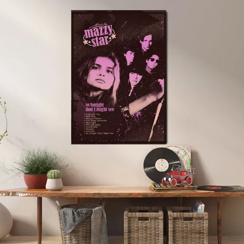 Vintage Mazzy Star Poster, Mazzy Star So Tonight That I Might See Poster — Affiches et impressions