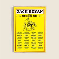Z.bryan The Burn Burn Burn Tour Poster
