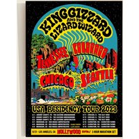King Gizzard And The Lizard Usa Residency Tour 2023 Poster