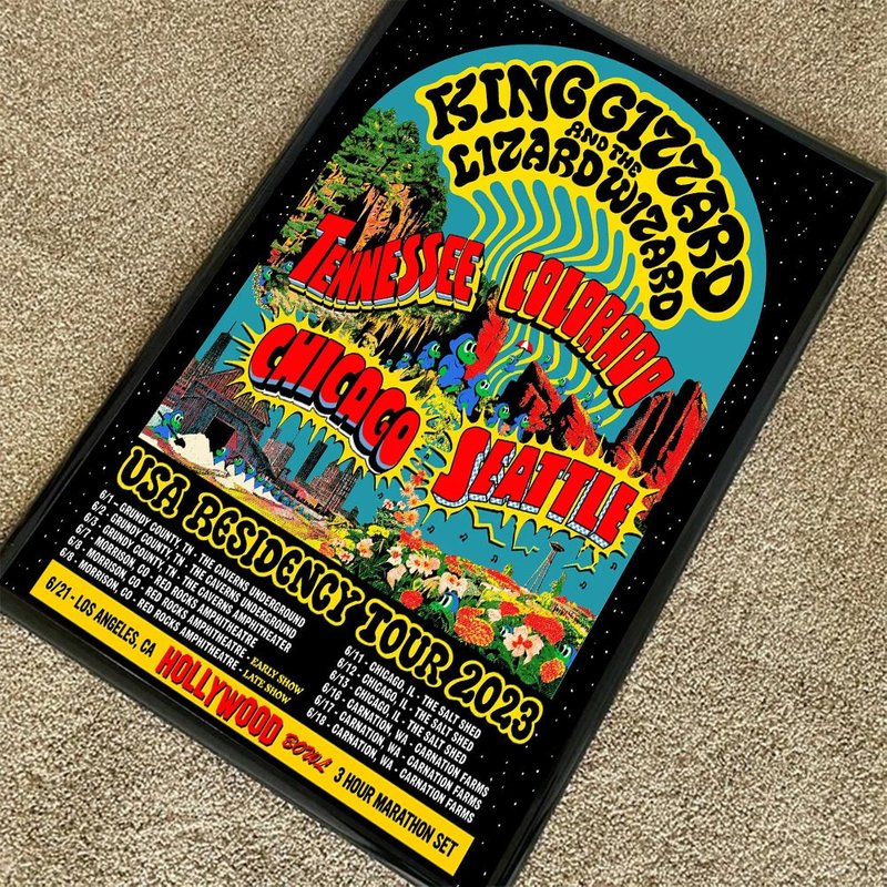 King Gizzard Tour 2023 Poster — Affiches et impressions