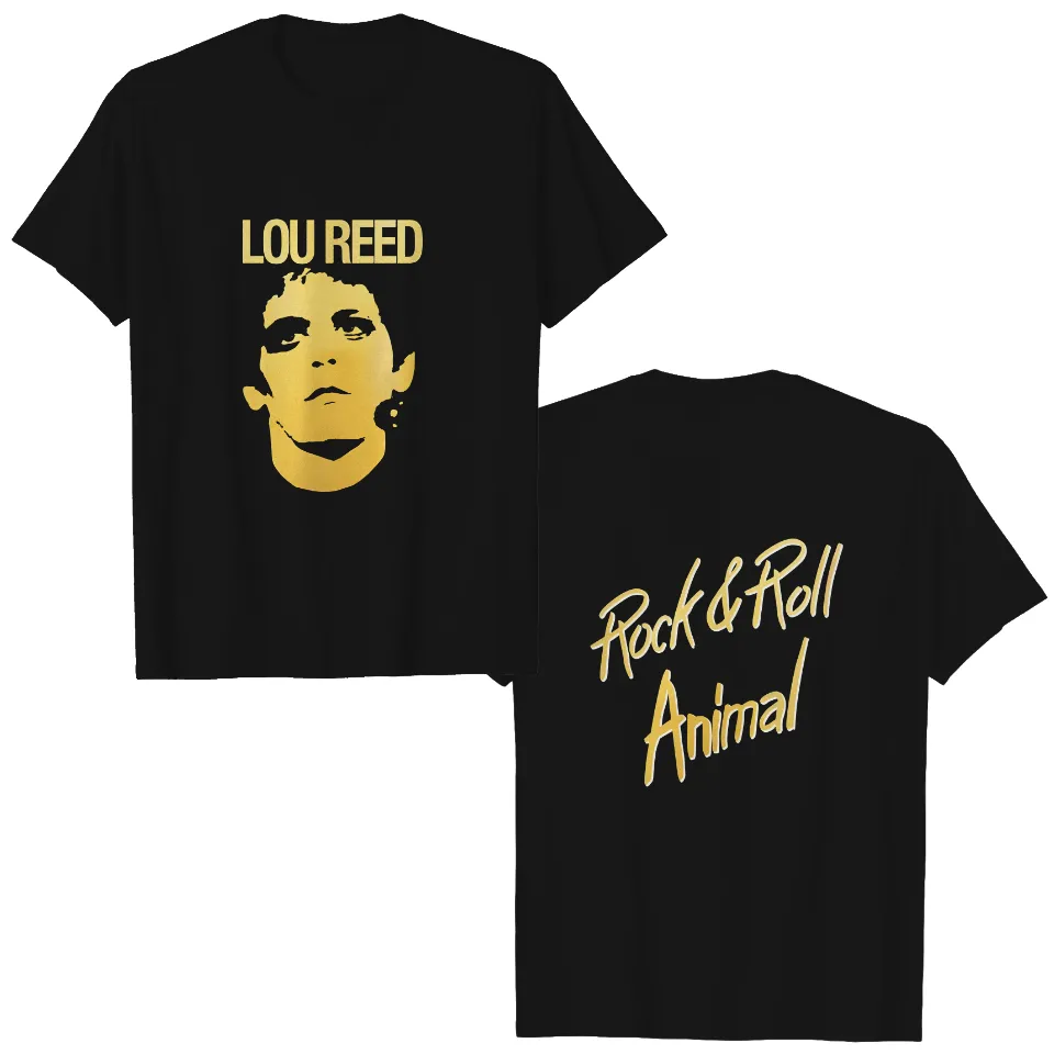 1972 Lou Reed Rock & Roll Animal T-shirt, Lou Reed Des Monats Album Promo T-shirt