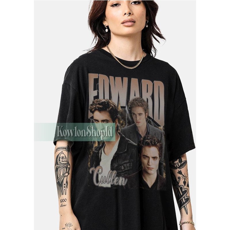 Edward Cullen Shirt Robert Pattinson Tee Vintage 90s Oversize Shirt — T-shirts pour hommes