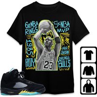 Jordan 5 Aqua Unisex T-shirt