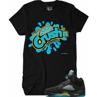 Fitz 4 Kickz Shirt To Match The Jordan 5 Black Aqua — Mens T Shirts
