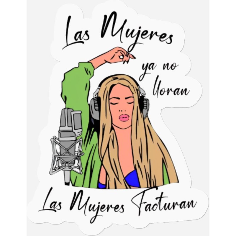 Shakira Women No Longer Cry Stickers — Autocollants et stickers