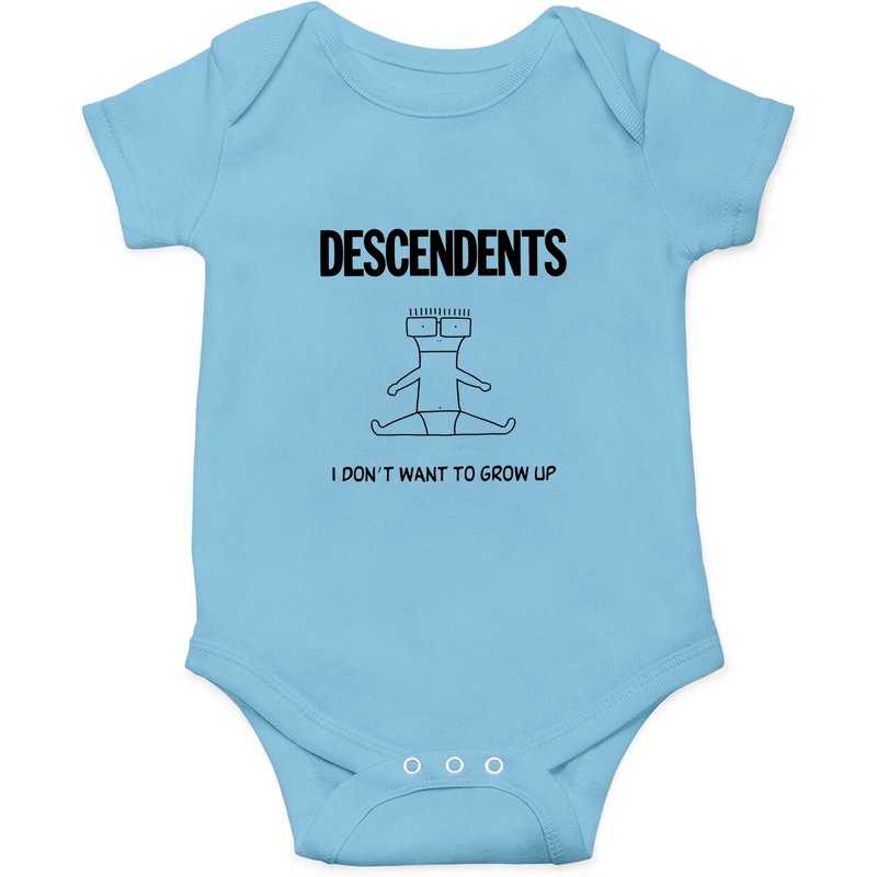 Descendents I Don't Want To Grow Up Yellow Onesies — Bodys bébé
