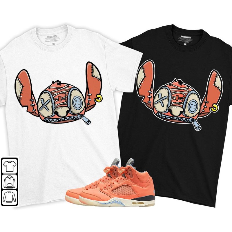 Head Of Misunderstood Monster Unisex Sneaker Shirt Match Crimson Bliss 5s Tee — T-shirts pour hommes