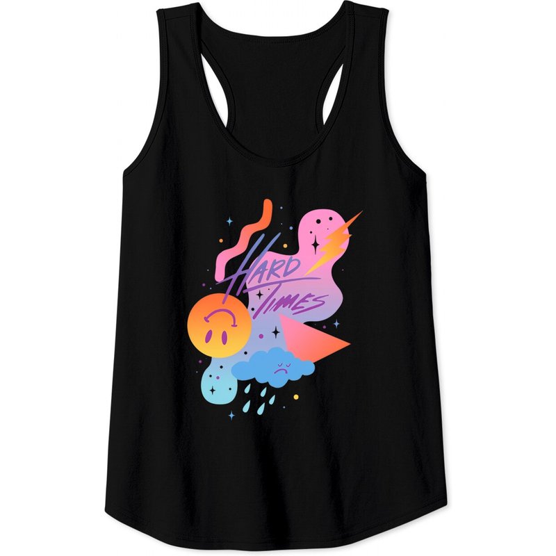Paramore Hard Times 80's Design Tank Tops — T-shirts pour hommes