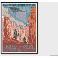 Bryce Canyon National Park 1940 Travel Original Vintage Poster