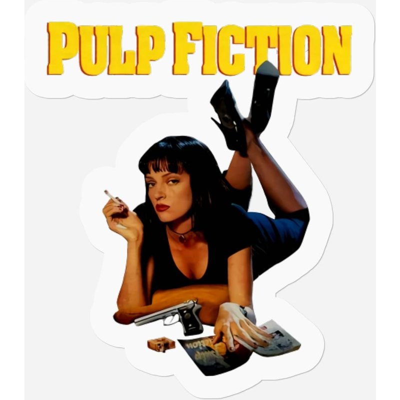 Pulp Fiction Dance Tarantino Movie Stickers — Stickers & Decals