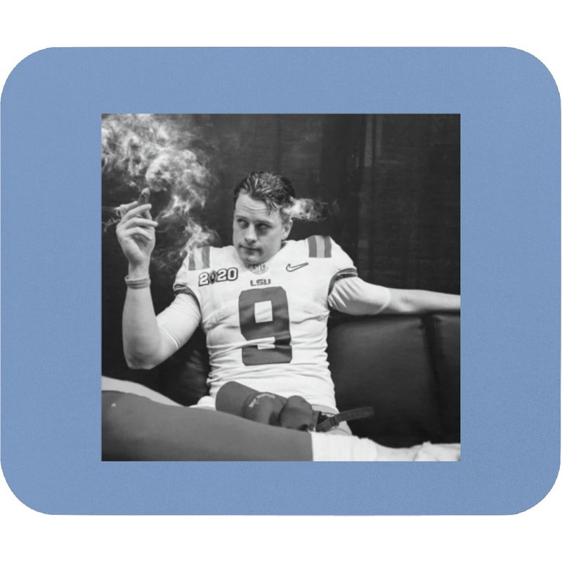 Joe Burrow Cigar Mouse Pads, Joe Burrow Mouse Pads — Tapis de souris et sous-mains
