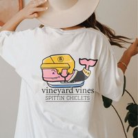 Vinny Vines Whale Tee Spittin Chiclets Front/back Side Shirt