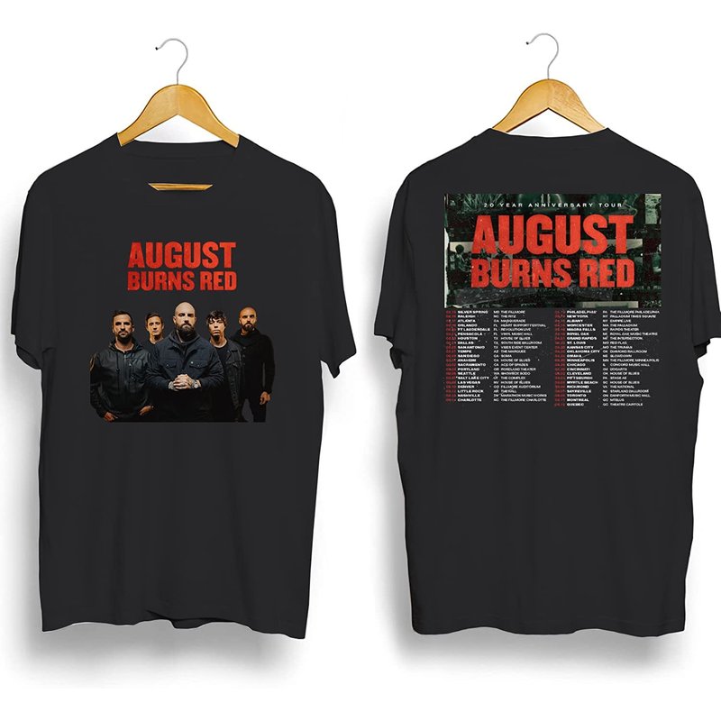 August Burns Red 20th Anniversary Tour 2023 T-shirt — T-shirts pour hommes