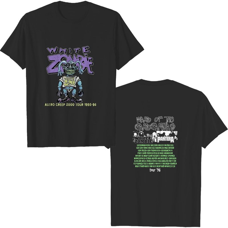 1996 White Zombie Astro Creep 2000 Tour T-shirt — T-shirts pour hommes