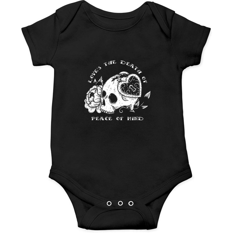 Bad Omens Love's The D.eath Of Peace Of Mind Onesies, Bad Omens Onesies — Bodys bébé