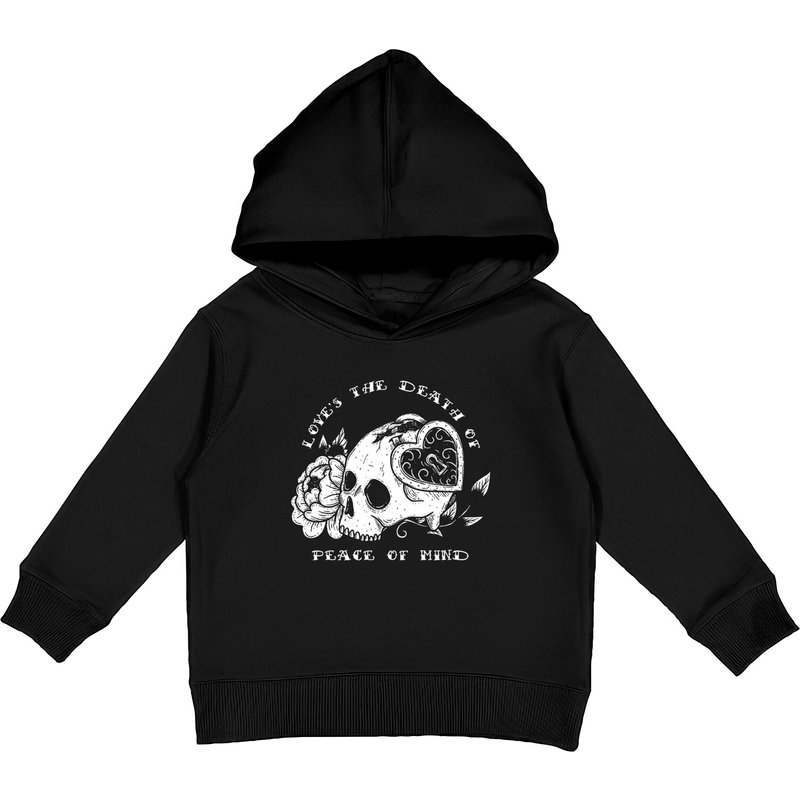 Bad Omens Love's The D.eath Of Peace Of Mind Kids Pullover Hoodies, Bad Omens Kids Pullover Hoodies — Sweats à capuche pour hommes