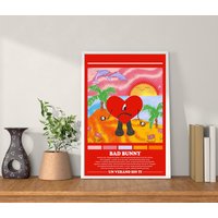 Bad Bunny ''un Verano Sin Ti" Album Poster — Posters & Prints