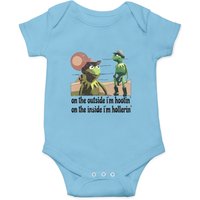 On The Outside I'm Hootin On The Inside I'm Hollerin Graphic Onesies, Funny Meme Onesies