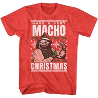Macho Man Christmas Ugly T Shirt — Mens T Shirts