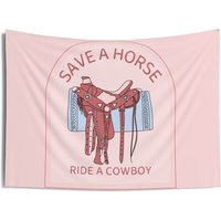 Save A Horse Ride A Cowboy Tapestry — Tapestries