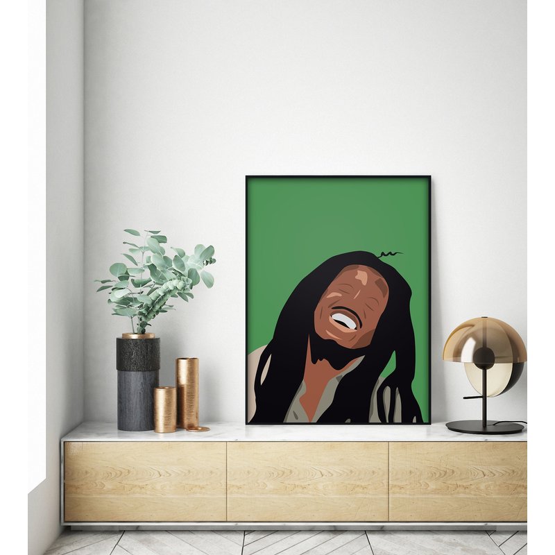 Bob Marley Poster. Minimalist Modern Art Print — Affiches et impressions