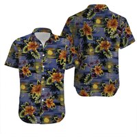 Vintage Rjc Mens Floral Hawaiian Aloha Button Front Shirt