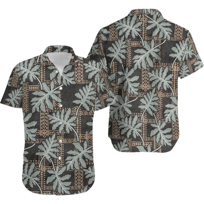Vintage Reyn Spooner Mens Hawaiian Reverse Print Pullover Shirt — Chemises décontractées pour hommes