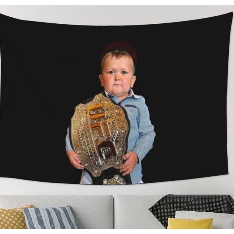 Hasbulla Tapestry | Cute Funny Dorm Room Home Decor, Bedroom Wall Hangings — Tapisseries murales