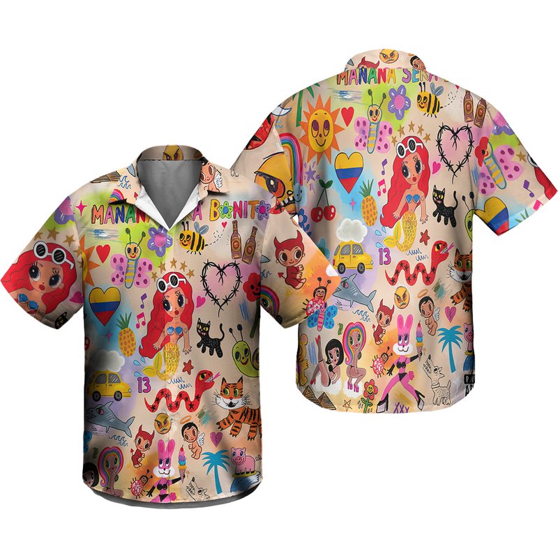 Maana Sera Bonito Hawaiian Shirt, Karol G, Bichota Hawaiian Shirt