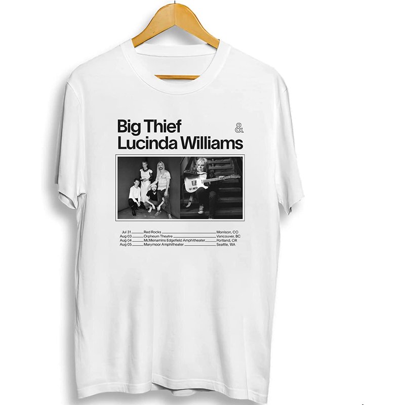 Big Thief Nick Hakim And Lucinda Wiliams Tour 2023 T-shirt — T-shirts pour hommes