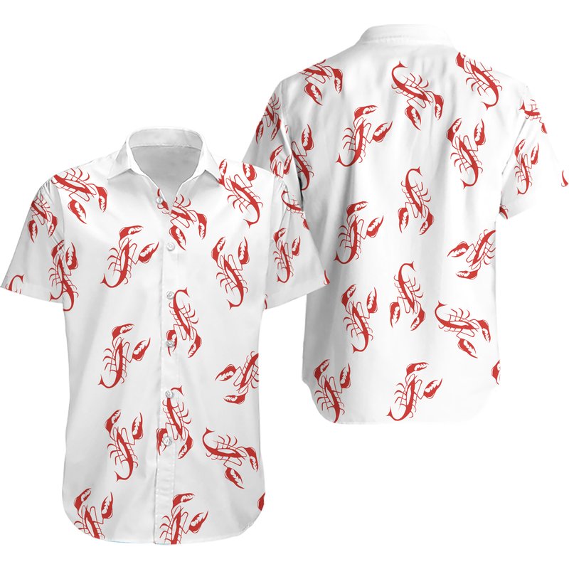 Lobster Kramer Seinfeld Hawaiian Shirt — Mens Casual Shirts