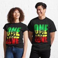 Vintage Style Arts Bob Marley One Love Classic T-shirt