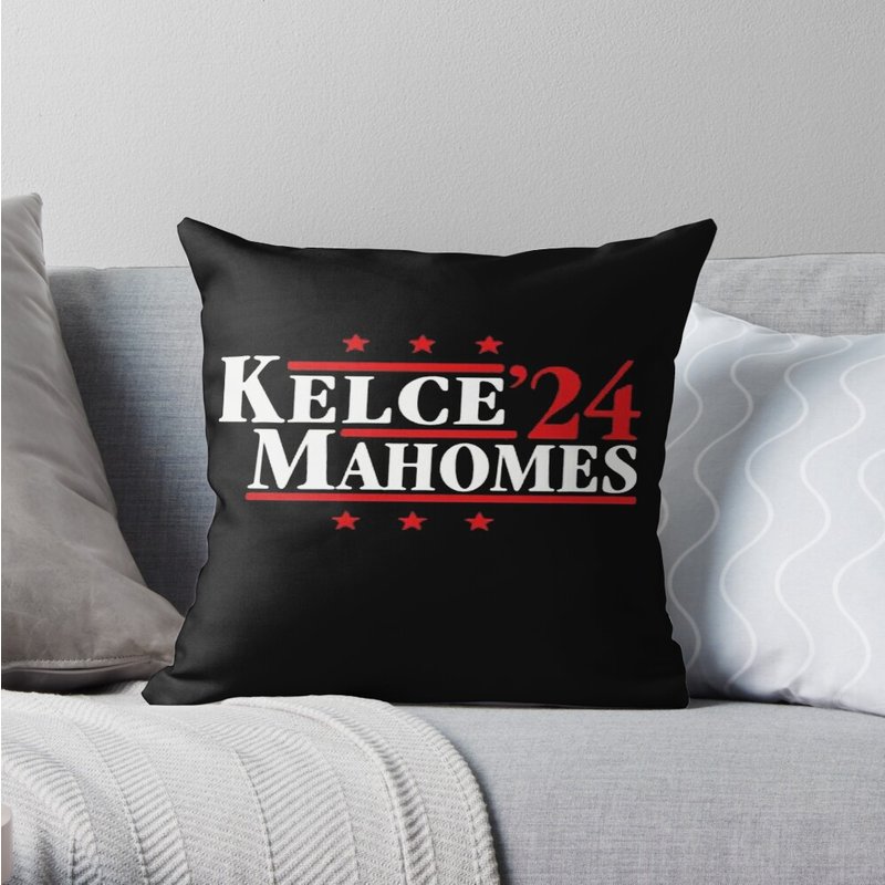Kelce & Mahomes '24 Throw Pillow