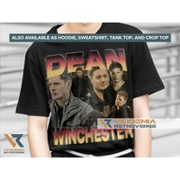 Dean Winchester Supernatural 90s Vintage Bootleg Unisex Rap T-shirt — Mens T Shirts