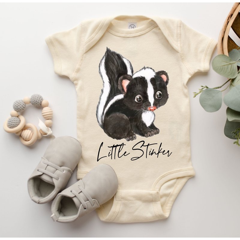 Skunk Onesie Little Stinker Baby Onesie — Bodys bébé