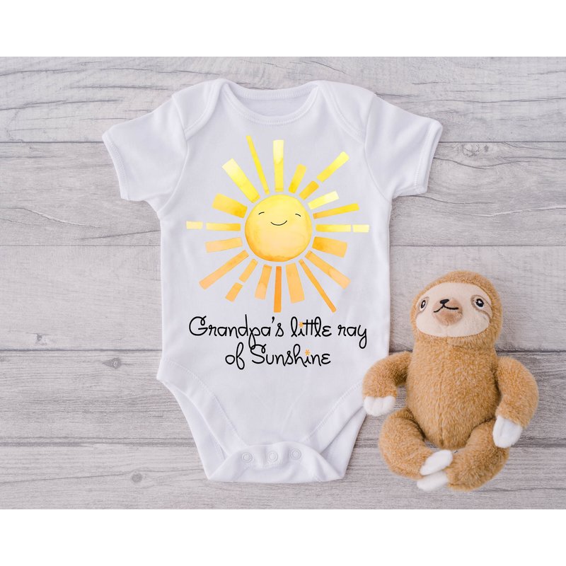 Grandpa's Little Ray Of Sunshine Baby Onesie — Bodys bébé