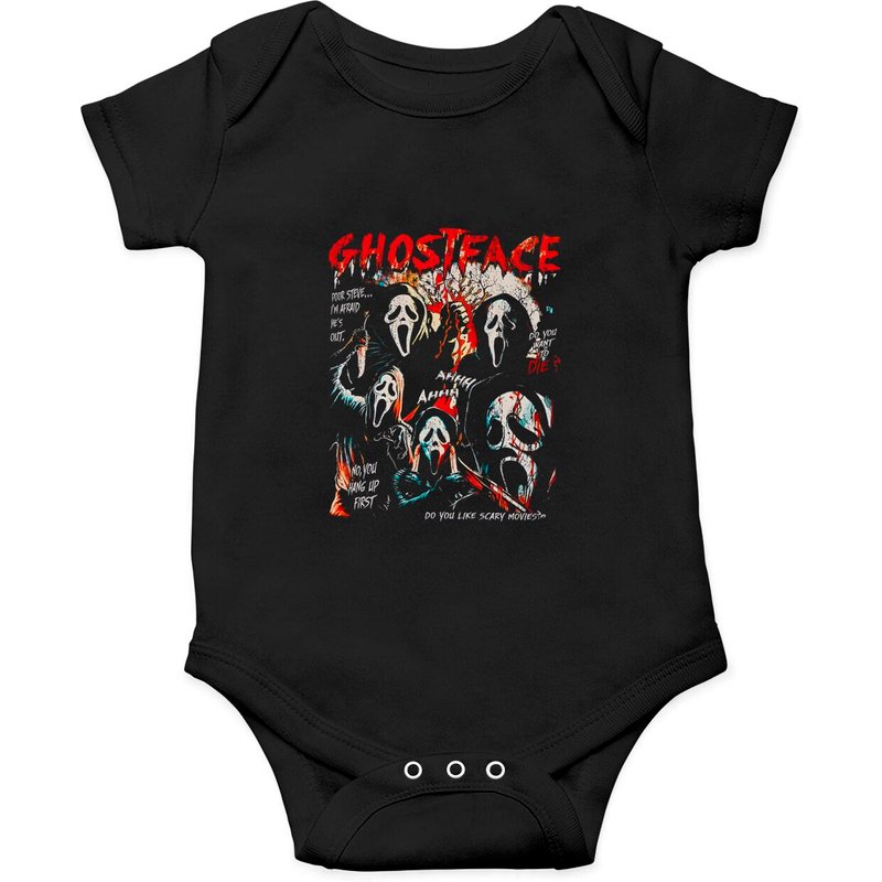 Vintage 90s Ghostface Onesies, Vintage Horror Movie Onesies — Bodys bébé