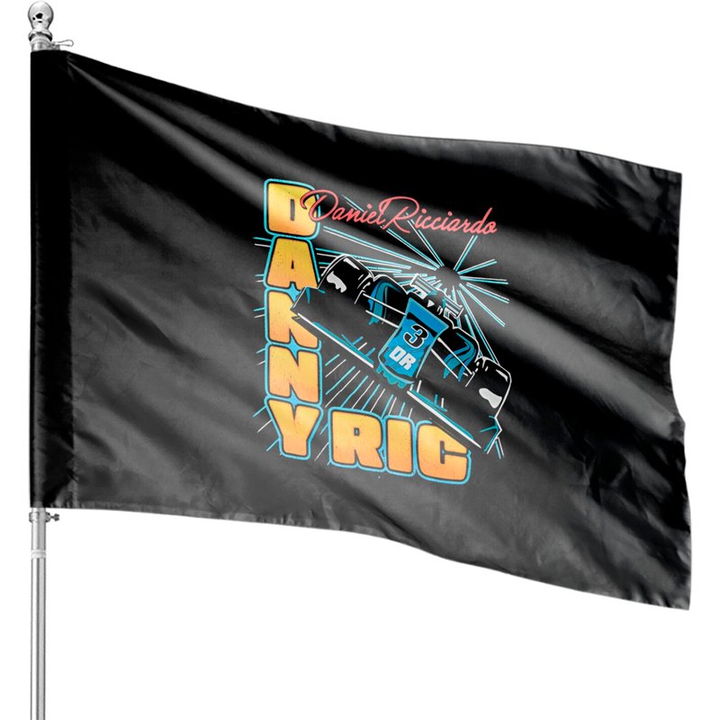 Daniel Ricciardo Speedway House Flags, Daniel Ricciardo Racing 90s House Flags — Decorative Flags
