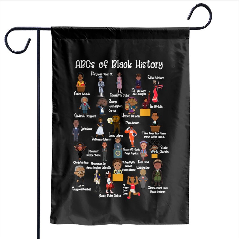 Abcs Of Black History Garden Flag For Awareness — Decorative Flags