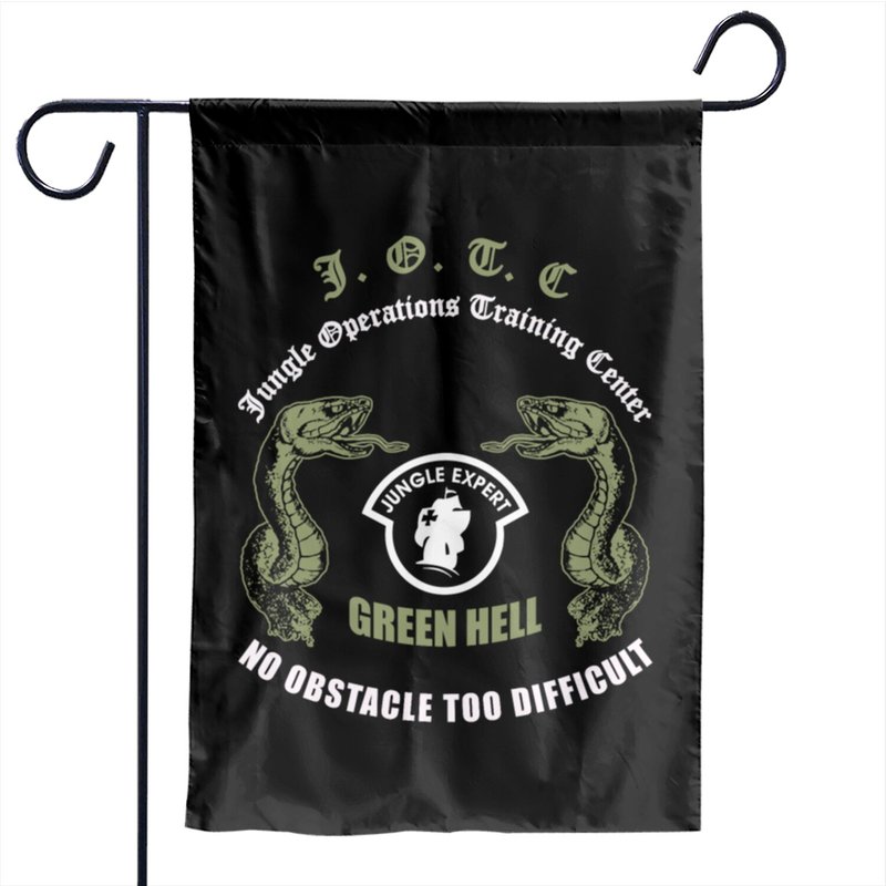 Jungle Operation Training Center Jungle Expert Garden Flags — Decorative Flags