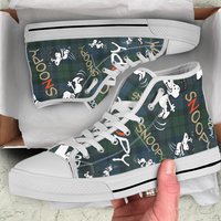 Snoopy Vintage High-top Sneakers- Timeless Gift For Him Or Her