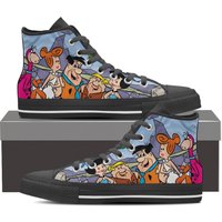 Flintstones Shoes | Fred Flintstone Canvas High Top Sneakers For Men And Women