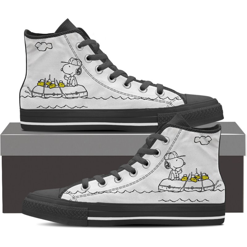Snoopy Rowing Boat Gift - Woodstock Design — Chaussures décontractées pour hommes